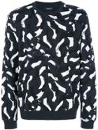 Calvin Klein Brush Stroke Sweatshirt - Blue