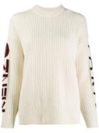 Kenzo Chunky Knit Logo Sweater - White