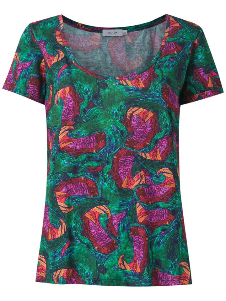 Isolda - Abstract Print T-shirt - Women - Cotton - 44, Cotton