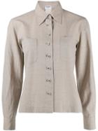 Chanel Pre-owned 1990 Cutaway Collar Shirt - Green