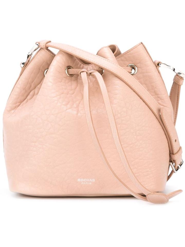 Rochas Evelyn Bucket Shoulder Bag, Women's, Pink/purple, Lamb Skin