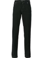 Kiton Slim-fit Jeans, Men's, Size: 40, Black, Cotton/spandex/elastane/wool