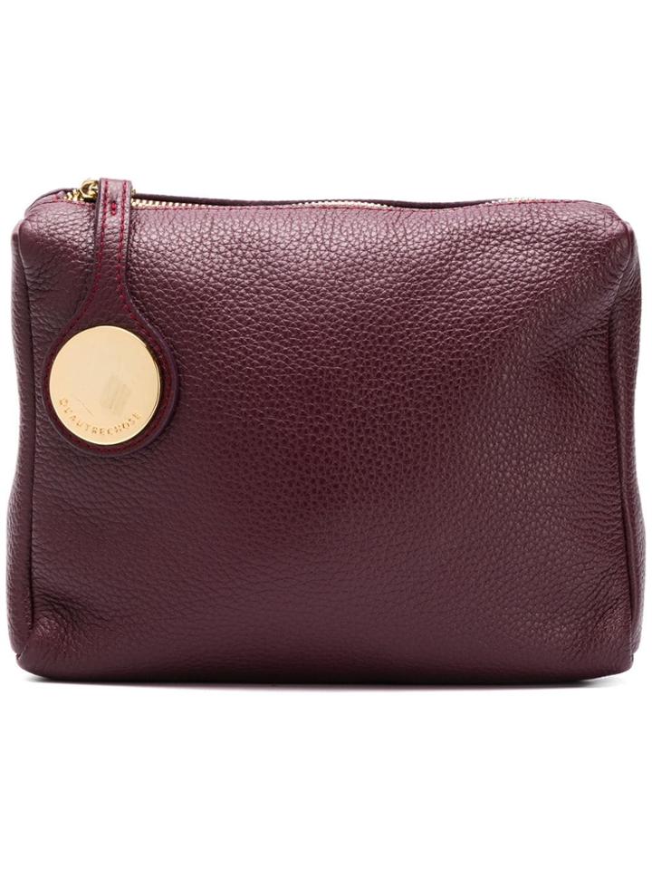 L'autre Chose Zip Closure Make Up Bag - Red