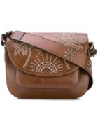 Htc Hollywood Trading Company - Palm Tree Studded Satchel - Women - Leather - One Size, Brown, Leather