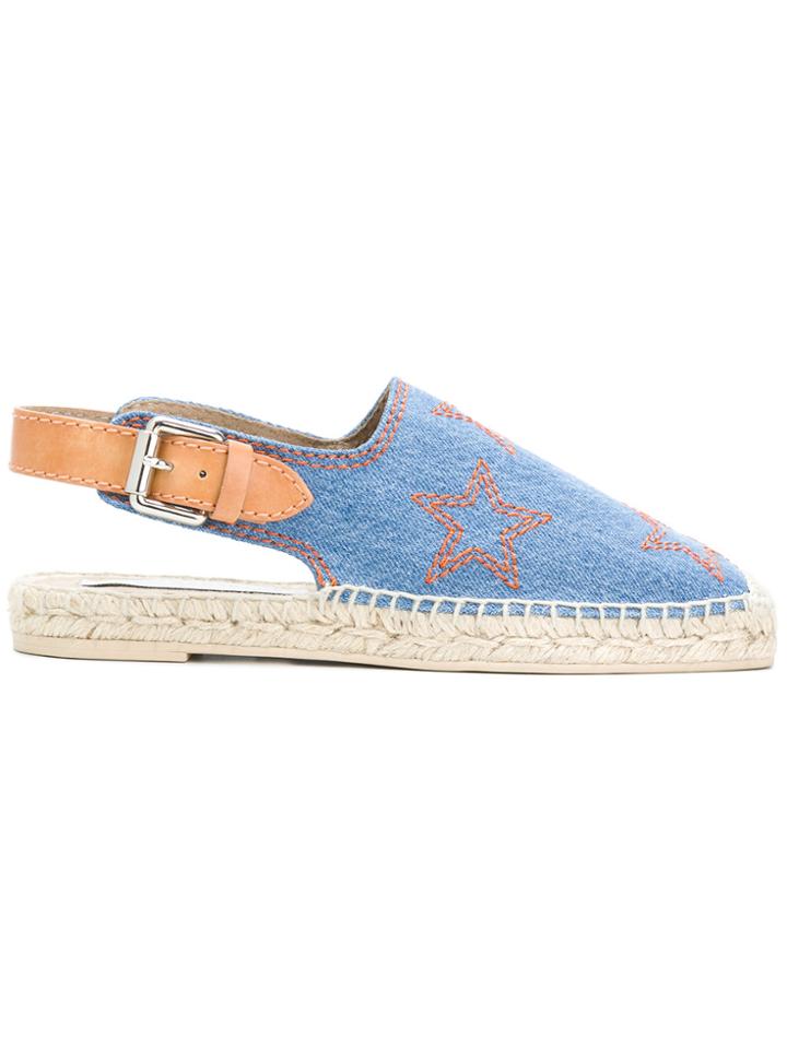 Stella Mccartney Star Slingback Espadrilles - Blue