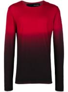 Isabel Benenato Gradient Sweater - Red