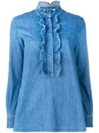 Stella Mccartney Denim Camicia Blouse - Blue