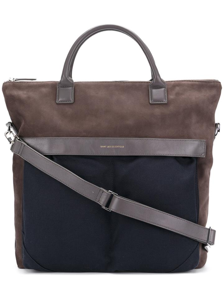 Want Les Essentiels De La Vie Panelled Tote - Blue