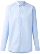 Z Zegna Oxford Shirt, Men's, Size: 39, Blue, Cotton