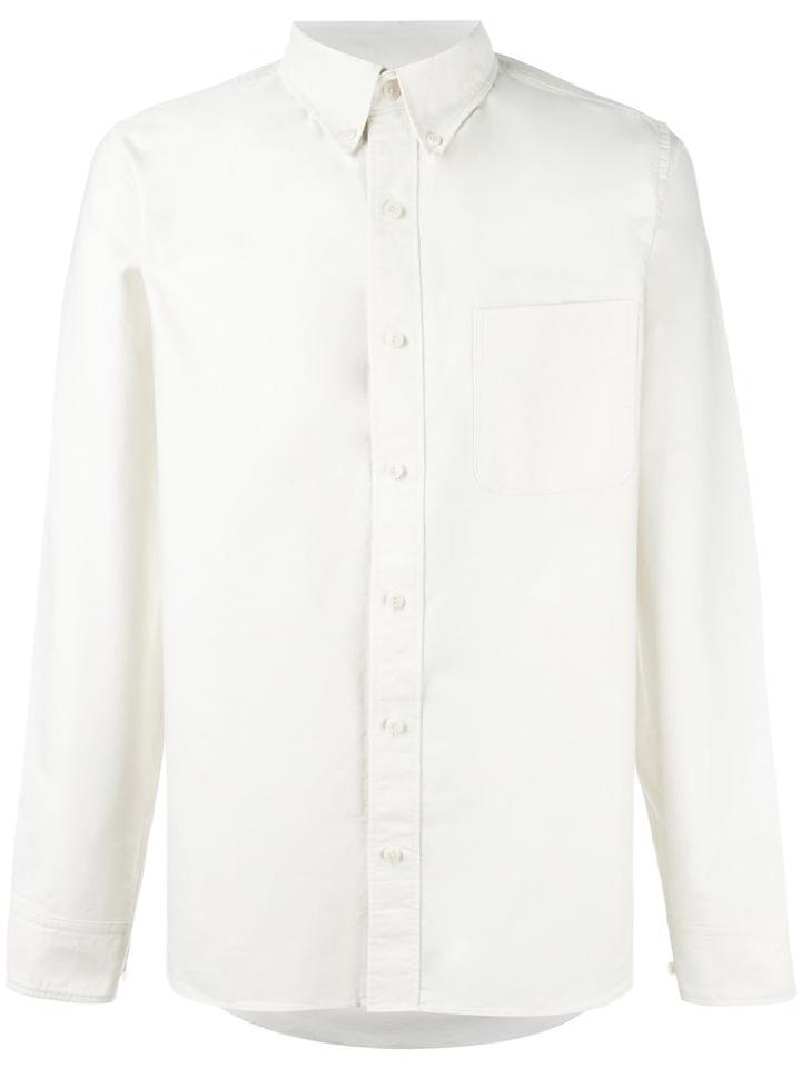 Visvim Elbow Patch Shirt, Men's, Size: 4, Nude/neutrals, Cotton