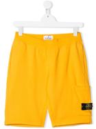 Stone Island Junior Teen Jersey Shorts - Yellow