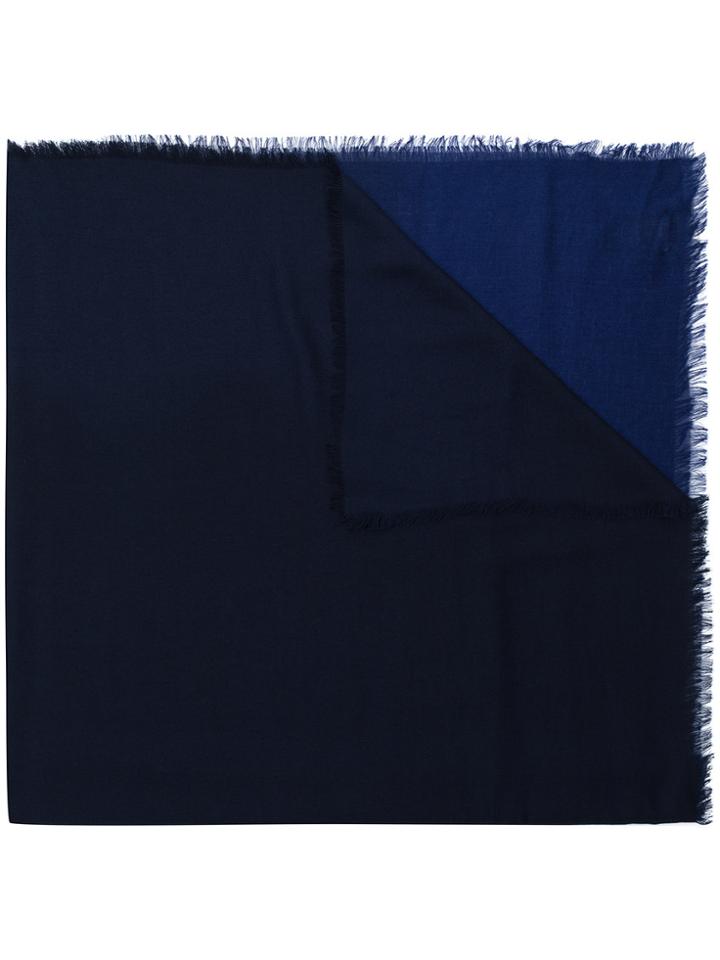 Ermenegildo Zegna Monotonous Styled Scarf - Blue
