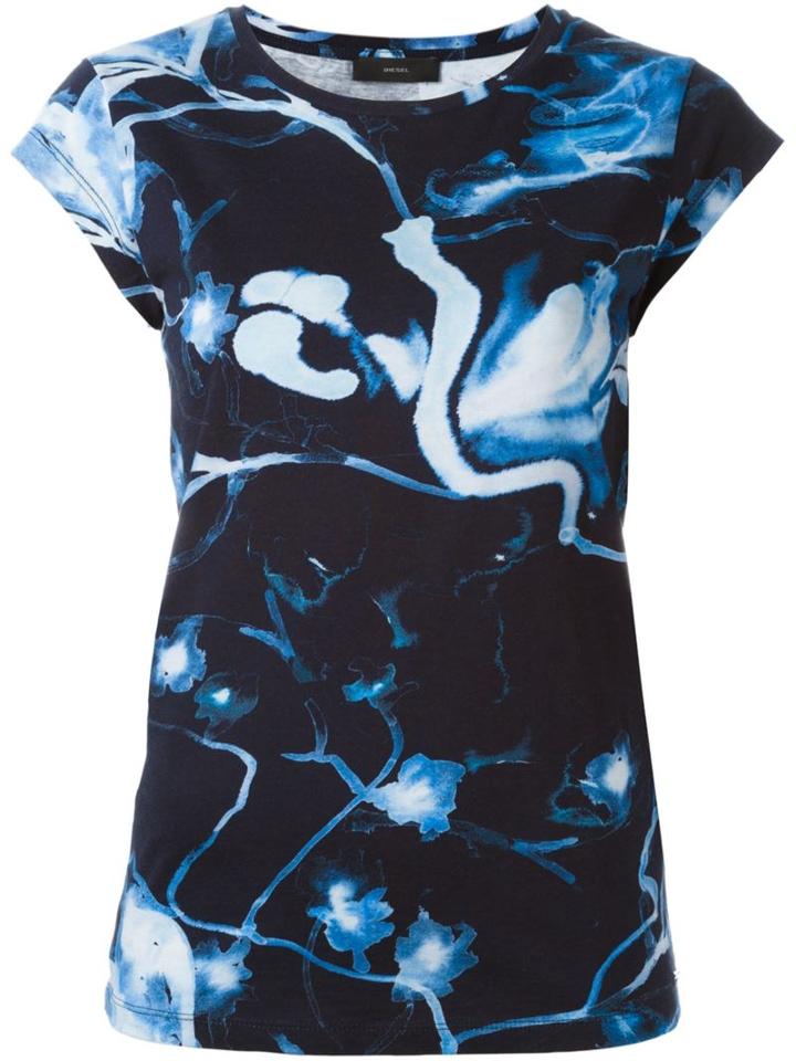 Diesel Daphne T-shirt, Women's, Size: S, Blue, Cotton