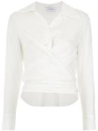 Olympiah Wrap Style Shirt - White