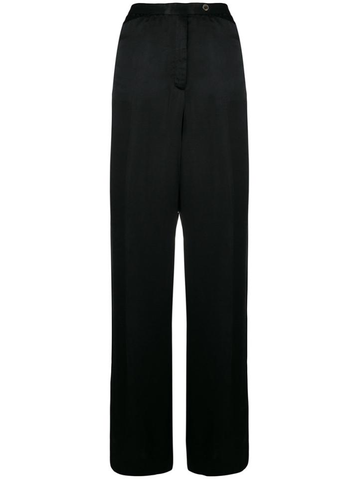 Emanuel Ungaro Vintage Straight-leg Trousers - Black