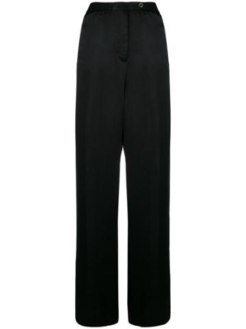 Emanuel Ungaro Vintage Straight-leg Trousers - Black