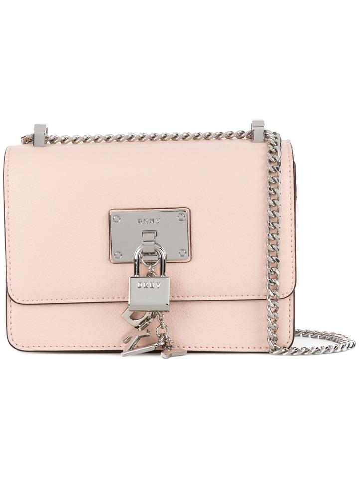 Dkny Buckle Cross-body Bag - Pink & Purple