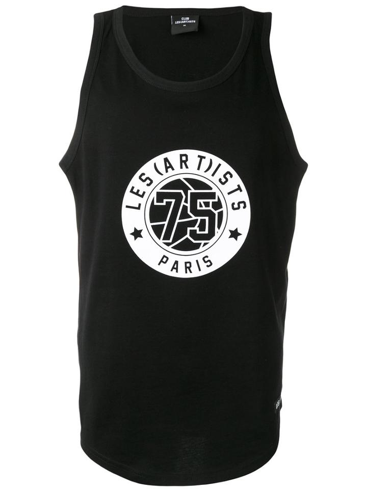 Les (art)ists Number Printed Vest, Men's, Size: Small, Black, Cotton