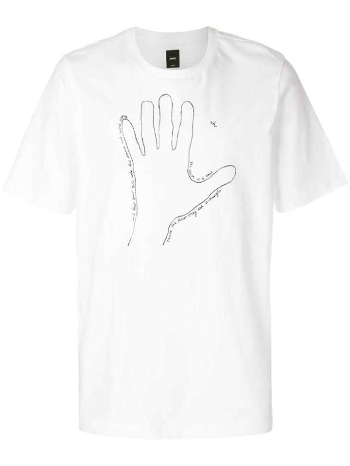 Oamc Hand Print T-shirt - White