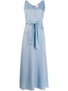 Forte Forte Long Belted Dress - Blue