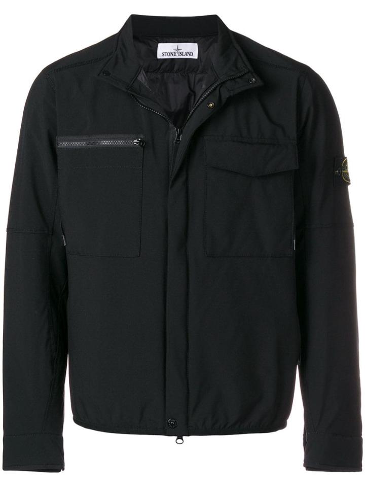 Stone Island Zipped Up Waistcoat - Black