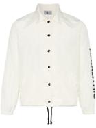 Ashley Williams Stone Head Graphic Print Jacket - White