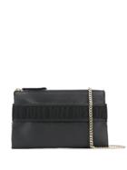 Just Cavalli Logo Strip Clutch - Black