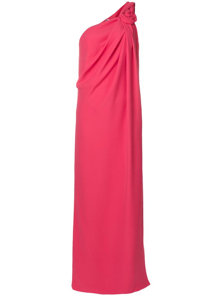 Lanvin One Shoulder Gown - Pink & Purple