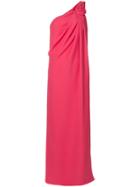 Lanvin One Shoulder Gown - Pink & Purple