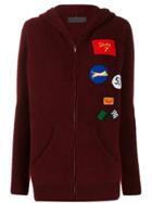 The Elder Statesman Multi Patches Knitted Jacket - Red