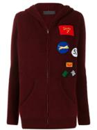 The Elder Statesman Multi Patches Knitted Jacket - Red