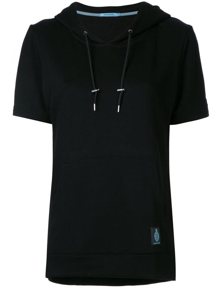 Guild Prime - Short-sleeved Hooded Sweatshirt - Women - Rayon - 34, Black, Rayon