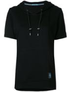 Guild Prime - Short-sleeved Hooded Sweatshirt - Women - Rayon - 34, Black, Rayon