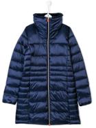 Save The Duck Kids Teen Padded Long Coat - Blue