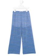 Douuod Kids - Striped Trousers - Kids - Cotton/polyester/spandex/elastane/polyimide - 6 Yrs, Blue