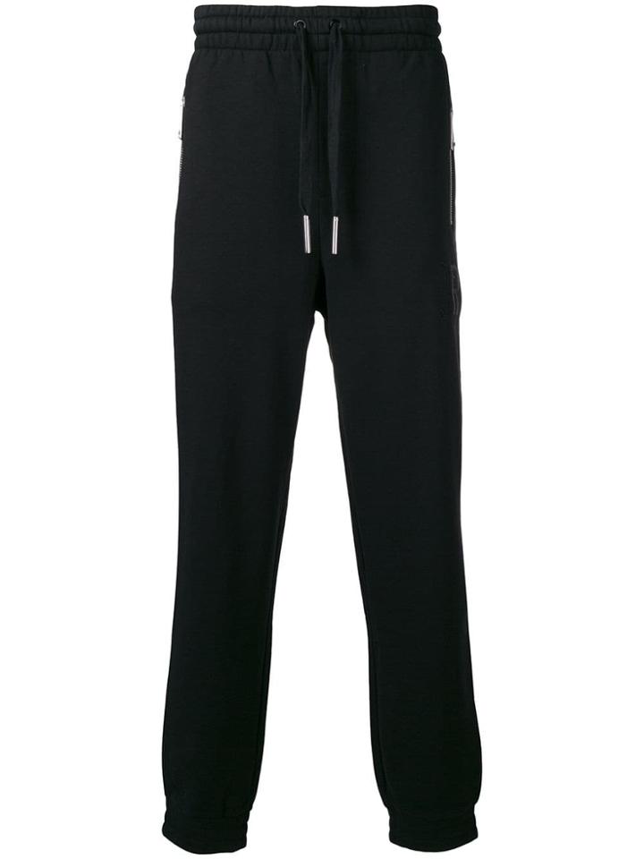 John Richmond Logo Appliqué Track Trousers - Black