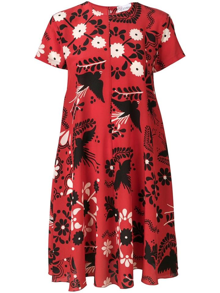 Red Valentino All-over Floral Print Dress