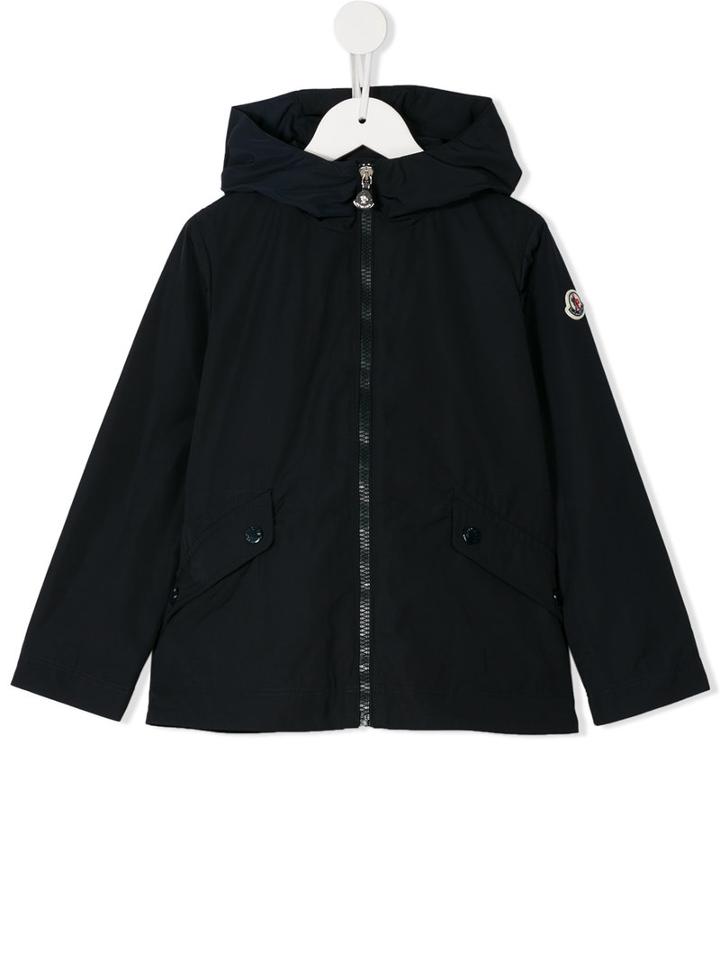 Moncler Kids Hooded Rain Jacket, Boy's, Size: 10 Yrs, Blue