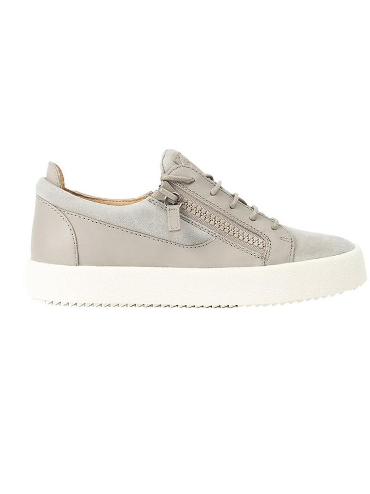 Giuseppe Zanotti Design Frankie Low-top Sneakers, Men's, Size: 41, Grey, Deer Skin/leather/rubber