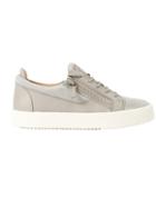 Giuseppe Zanotti Design Frankie Low-top Sneakers, Men's, Size: 41, Grey, Deer Skin/leather/rubber