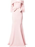 Rhea Costa Off-the-shoulder Gown - Pink
