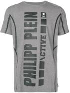 Philipp Plein Active Stripe Detail T-shirt - Grey