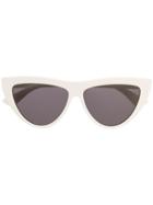 Bottega Veneta Eyewear Bv1018s Cat-eye Frame Sunglasses - Black
