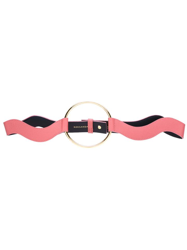 Roksanda Wavy Gold Hoop Belt - Nude & Neutrals