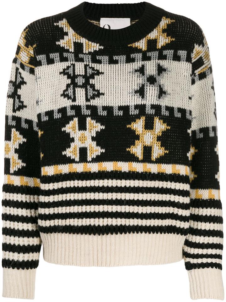 8pm Norwegian-style Knitted Jumper - Neutrals