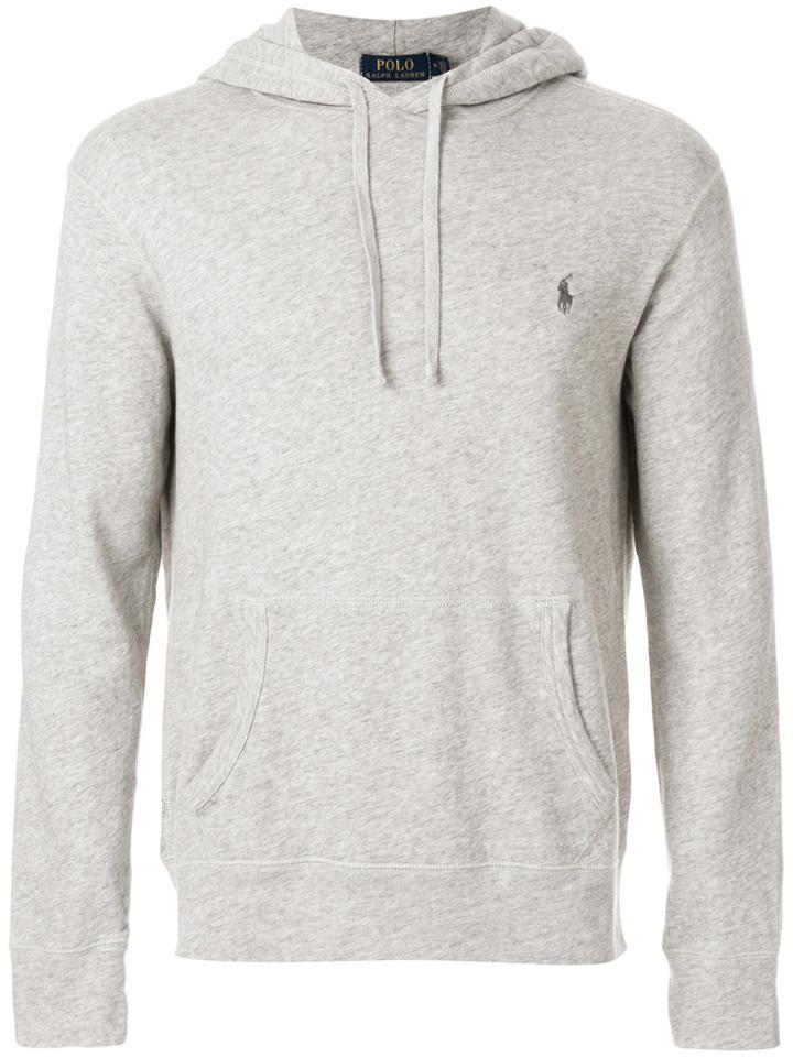 Polo Ralph Lauren Embroidered Logo Hoodie - Grey