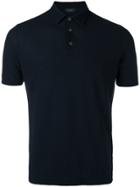 Zanone Short Sleeve Polo Shirt - Black