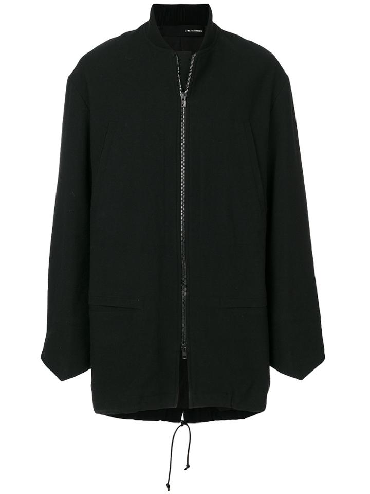 Isabel Benenato Zipped Coat - Black