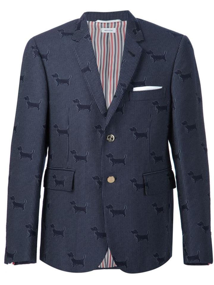Thom Browne Dog Pattern Blazer