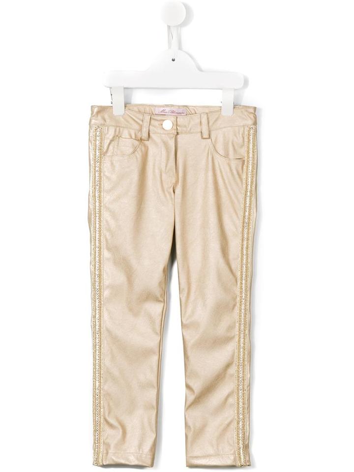 Miss Blumarine Metallic (grey) Trousers, Girl's, Size: 10 Yrs